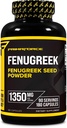 Primaforce Fenugreek Seed Capsule (180 Capsule / 1350mg Per Serving, 2 Capsule Serve) - Supplemento di erbe Premium per Uomini e Donne, Non OGM, Gluten Free Supplement