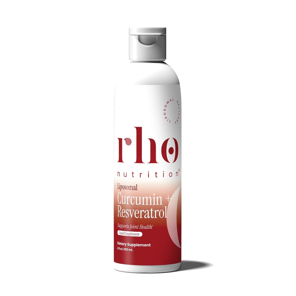 Rho Nutrition Liposomal Curcumin + Resveratrol (1 Pack) – Ultra High Absorption Liquid Curcumin Supplement – fördert Joint Comfort, Mobility, Cellular Health und Total Well-Being