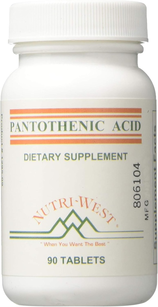 Nutri-West - Acide pantothénique 90 comprimés