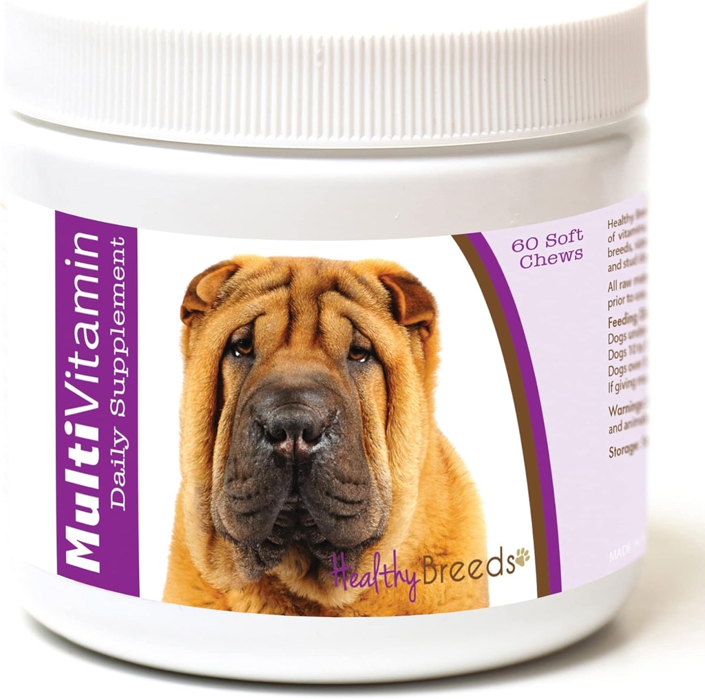 Gesunde Rassen Chinesisch Shar Pei Multi-Vitamin Weiche Kauen 60 Zähler