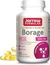 Formules de jarrow Borage 1200 mg - 120 Softgels - Source de GLA - Supplément d'huile de borage - pour la santé de la peau et le soutien du système immunitaire, support léger pour les troubles du SPM - jusqu'à 120 portions