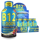 Vitamine Energy Shops, mélange de saveur de baie, jusqu'à 7+ heures d'énergie, 1,93 Fl Oz, 12 Compte