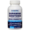Serotonina e Dopamina Integratori con Mood Probiotic, 5in1 Supporto per (1) Dopamina (2) Serotonina (3) Mood (4) Relax (5) Focus & Brain, 60 Capsule