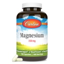 Carlson - Magnésium, 350 mg, Soutien cardiovasculaire, Fonction musculaire et Santé nerveuse, 180 gélules