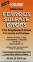 Eisensulfat Eisen 15mg/ml Ergänzung Tropfen 50ml Flasche -Pack mit 3-