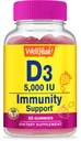 Eh bien oui Vitamine D3 5000 UI (125 mcg) Gommies extra-strength -pour la santé des os, le booster immunitaire, le os et les dents Support -Non OGM, sans gluten, sans noix, végétarien - Arôme des mûres -60 Gommies