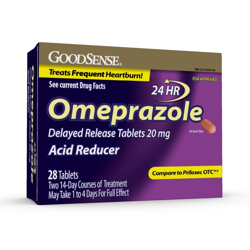 Bon Omeprazole comprimé à libération différée 20 mg, réducteur acide, traite les brûlures d'estomac fréquentes, 28 Compte
