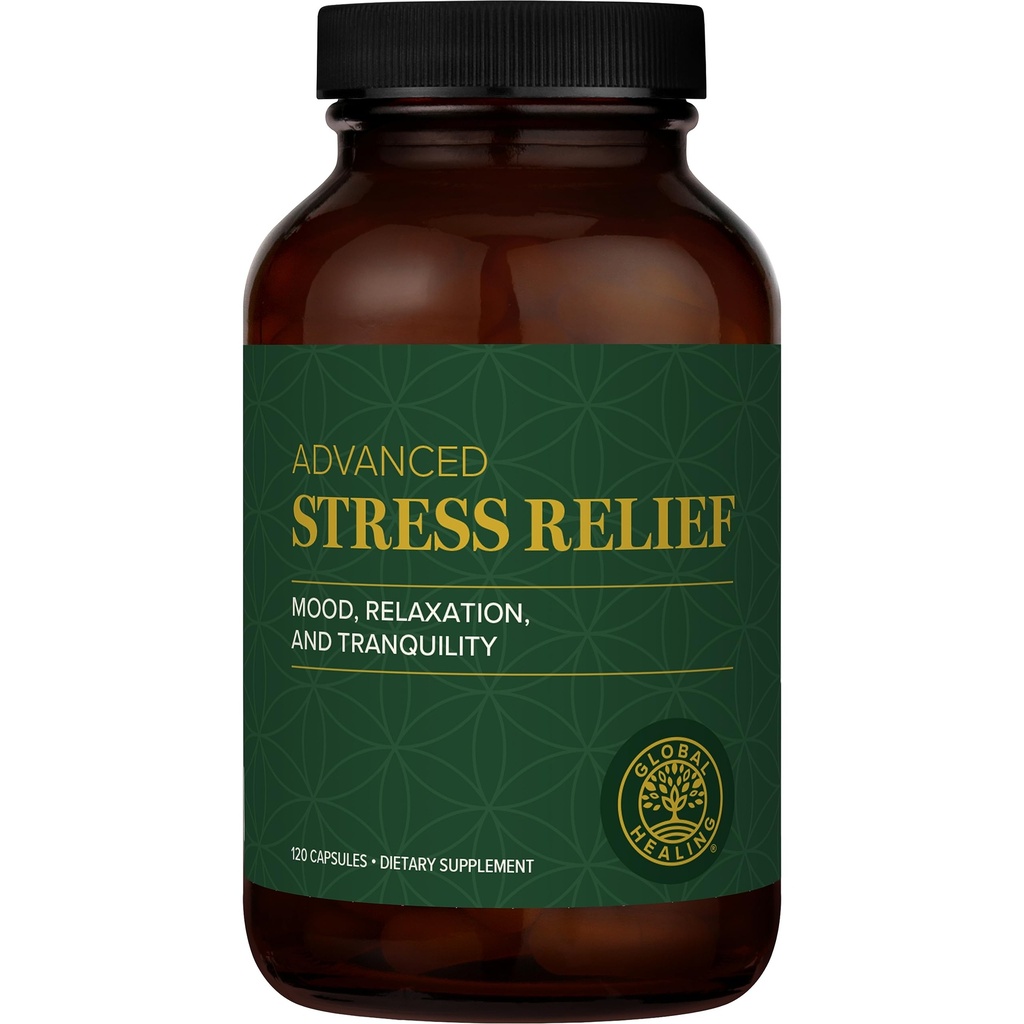 Global Healing Center - Stress Relief Supplement with Lithium Orotate - Advanced Calm Support Helps Ease Stress and Improve Function - Lithium Supplements - (120 Capsules)