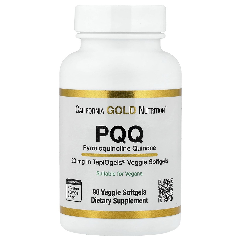 California Gold Nutrition PQQ, 20 mg, 90 softgels Veggie