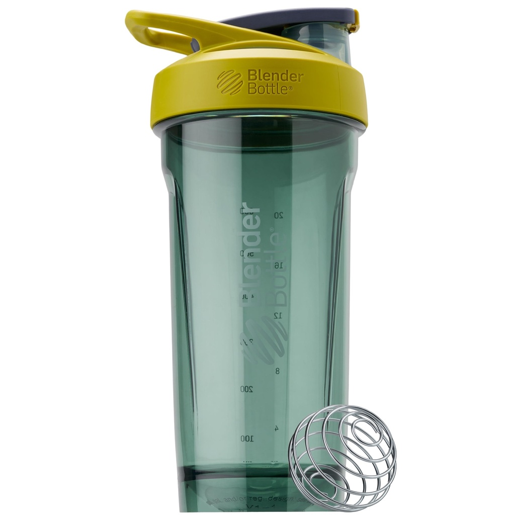 BlenderBouteille de Shaker Sport avec fouet à fils, 28-Ounce, jaune – Serrures de protéines et hydratation pour les athlètes et les passionnés de fitness, mélange facile, durable et léger, couvercle verrouillable