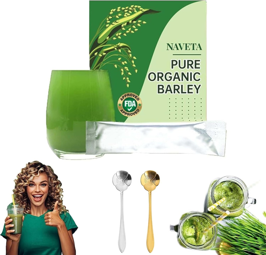 Polvere di erba di orzo di Naveta 100% Pure & Organic, orzo biologico puro di Naveta, polvere di erba di orzo organico di Naveta, essere buono per la salute (1Pcs)