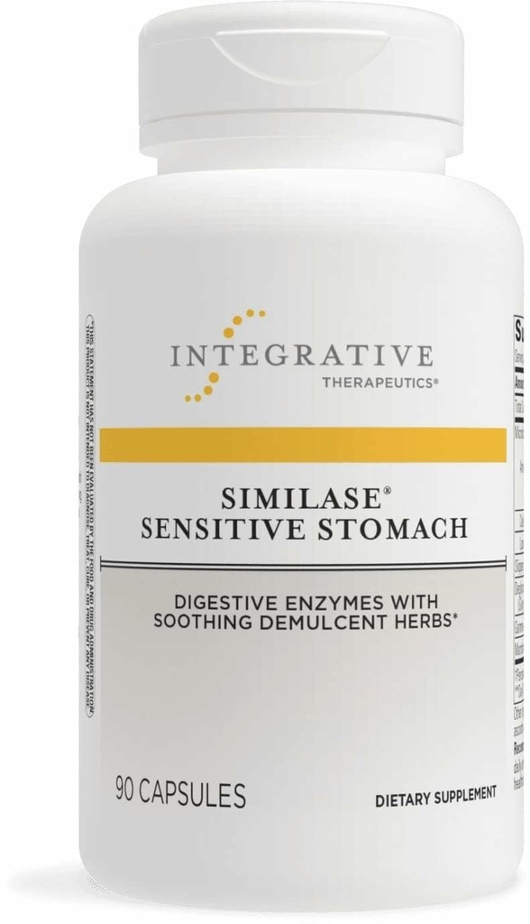 Integrative Therapeutics Similase Sensitive Stomach - Support for Sensitive Stomachs* - Dairy-Free & Vegan - 90 Capsules (45 Servings)