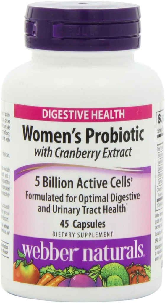 Webber Naturals Women’s Probiotic Capsules, 45 Count