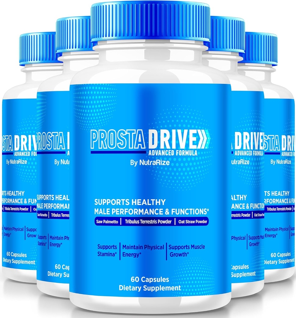 (5 Pack) Capsule ProstaDrive - Supplemento Prosta Drive Ufficiale per Guadagna Prostatica, Formula Naturale per il Controllo Sostegno, Energy &amp; Total Well-Being, Prosta-Drive Pills Review (300 capsule)