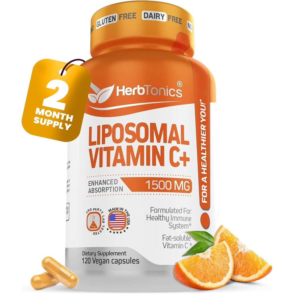 Liposomale Vitamine C Capsules 1500mg Supplément de soutien immunitaire