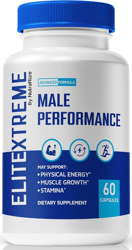 Supplément Homme EliteXtreme, Pills Homme EliteXtreme, Toutes les capsules alimentaires naturelles pour les hommes, 1200 MG multivitamines pour la santé globale, Elite Xtreme critiques (60 capsules)
