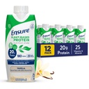 Stellen Sie sicher, dass pflanzliche Protein Vanille Nutrition Shake I Gluten-Free I Dairy-Free I Soy-Free Bottled Liquid Shake I 12 Pack