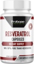 Capsules de resvératrol à haute puissance Plus de 98 pour cent Trans Resvératrol Antioxydant et Vieillissement en santé Approvisionnement 90 jours 180 Capsules