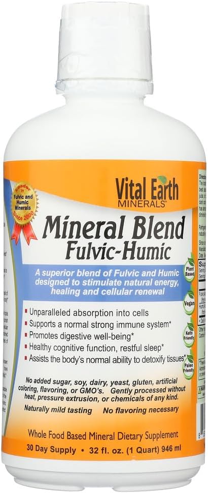 Minerali vitali della terra Miscela minerale Fulvic-Humic - 32 fl oz