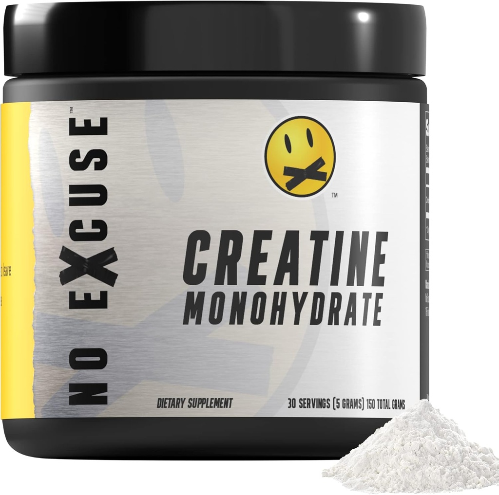Senza scusa Pre Workout Powder | Integratori pre-allenamento altamente interessati, Rise Pre Workout Uomini e donne per la perdita di peso, Pre Workout Drink, Polvere naturale di pre-allenamento, Creatina Monohydrate 30 Servings,5gm