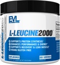 Evlution Nutrition L-Leucine 2000 - Synthèse des protéines, récupération et soutien musculaire - Performance et énergie - 2000mg L-Leucine - Sans gluten et végétalien - Poudre de supplément alimentaire non aromatisée - 100 portions