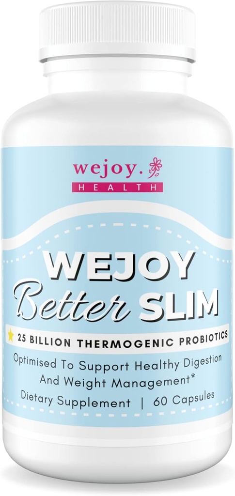 WEJOY. Migliore Slim - Probiotici termogenici per le donne, Bloating Relief, Appetite Suppressant per la perdita di peso, Detox Cleanse Probiotics per la salute digestiva, Lactobacillus Acidophilus Probiotic