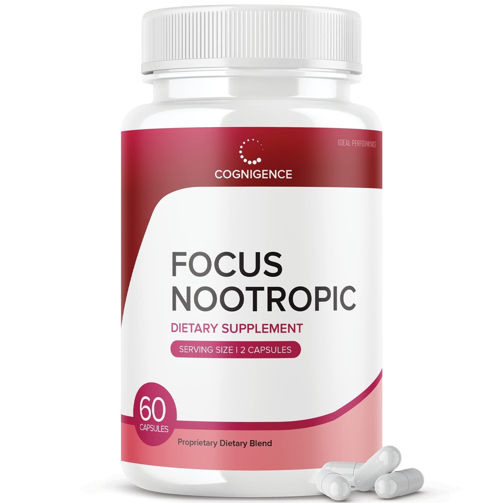 IDEAL PERFORMANCE Cognigence Focus Nootropic Memory Booster Supplement Pills (60 capsule)