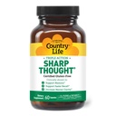 Country Life Sharp Thought - Memory & Cognitive Support Supplement – Sharp-PS Gold Phosphatidylserine + DHA – fördert Psychische Klarheit und schnellere Erholung – Glutenfrei, 60 Kapseln
