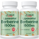Liposomal Berberine HCL - Berberine 1500mg Hohe Bioverfügbarkeit, Berberines Supplement für Damen und Herren (2 Pack)