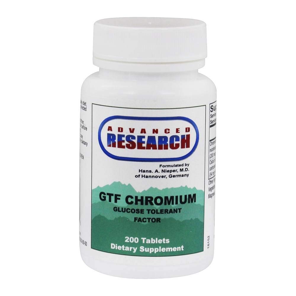 Advanced Research/Nutrient Carriers Gtf Chromium - Glucose Tolerant Faktor 200 Tabs
