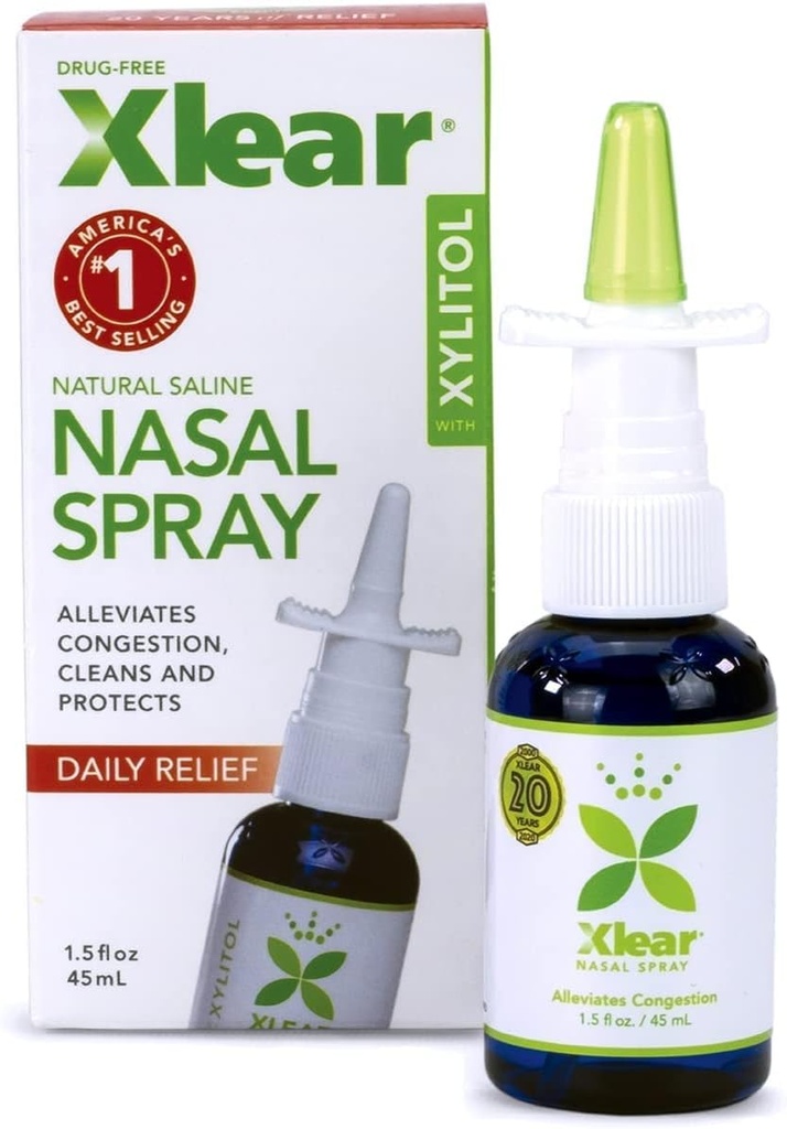 Xlear Natural Nasal Spray mit Xylitol, 1,5 fl oz (Pack von 1)