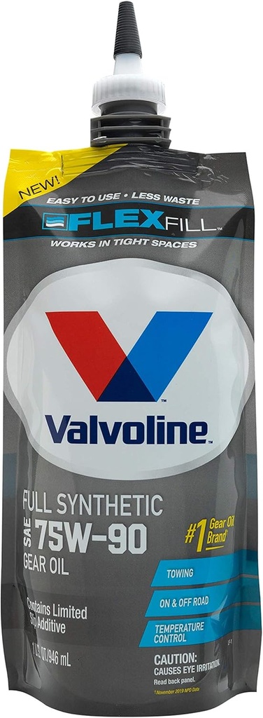 Valvoline FlexFill Advanced Full Synthetic 75W-90 Getriebeöl 1 Quart Pouch