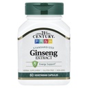 21st Century Ginseng Extrakt Veg Kapseln, 60Count