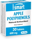Supersmart - Apple Polyphenols Supplement 600mg al giorno (High Strength 80% Polyphenols) - Apple Extract | Non-GMO & Gluten Free - 30 compresse