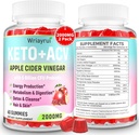 Gummies Keto ACV con Probiotici & Vitamina B12, 2000mg Gummies di Aceto di Mele con Madre, per Metabolismo, Digestione, Detox & Cleanse, Sugar Free, Vegan-Friendly, 120 Gummies