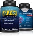 Sunergetic DIM Complex Plus Magnesium Complex - Unterstützt gesunde Knochen, Muskeln & Zähne, Gesunde Balance & Entspannung - DIM Complex 60 ct - Magnesium Complex 120 ct