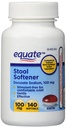 Equate - Sgabello Ammorbidente 100 mg, 140 capsule (Confronto a Colace) (1)