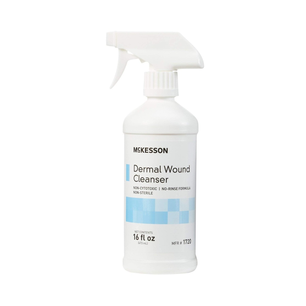McKesson Vaporisateur de nettoyage des plaies cutanées, 16 oz [1 comte] Solution de lavage des premiers soins pour blessures mineures, coupures, brûlures, éraflures, plaies