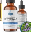 Blau Vervain Kräuter Bio, Blau Vervain Tinktur, Alkoholfrei, Vegan - 2 Fl Oz