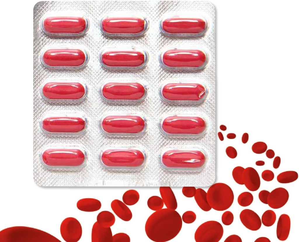 Eisen, Folsäure-Ergänzung, Vitamin C & Vitamin-B12 | Unterstützt Blutbau, Immunität und Energie