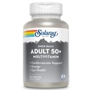 Solaray Einmal täglich Erwachsene 50+ Komplett Multivitamin für Frauen & Männer, essentielle Vitamine & Chelat Mineralien für gesunde Energie, Herz, Gehirn & Immununterstützung, Mit CoQ10 & Lutein, Eisenfrei, 90 VegCaps