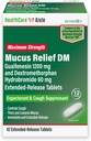 HealthCareAisle Guaifenesin 1200 mg Dextromethorphan Hydrobromid 60 mg Extended Release Tablets - 42 Count - Mucus Relief Expectorant und Cough Suppressant für Chest Congestion Relief