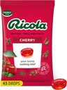Ricola Cherry Throat Drops, 45 Count, Tägliche Tropfen für leckere Throat Refreshment, Oral Anästhesie, Natürlich aromatisiert