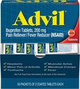 Advil Ibuprofen, 200mg, 2 Count (Pack von 50)