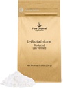 INGRÉDIENTS ORIGINAUX L-glutathion poudre (8 oz) réduit, toujours pur, supplément vérifié en laboratoire