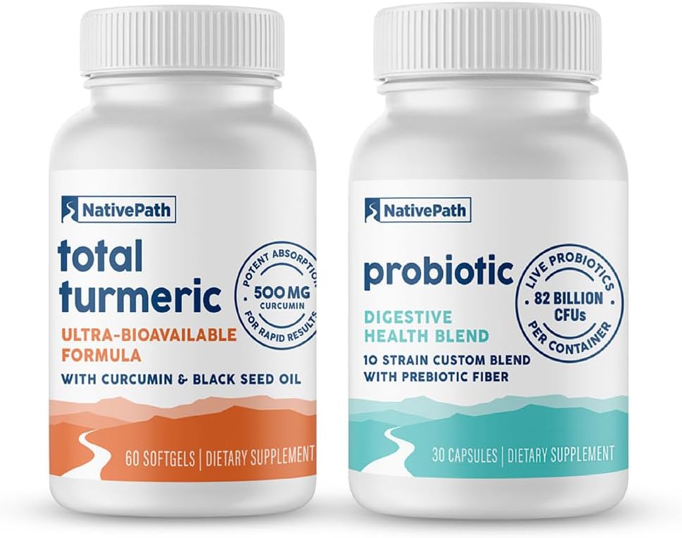 NativePath Take Together Bundle, Probiotic und Turmeric 30 Servietten