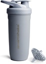 Smartshake rinforzare in acciaio inox Protein Shaker Bottiglia 900 ml | 30 oz - Leakproof Screw-on Lid - BPA Free – Bottiglia non isolata- Unisex (Grey)