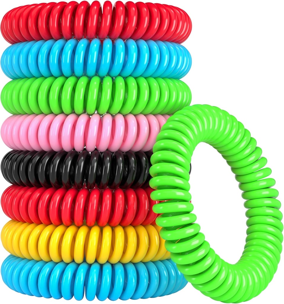 12 Pack Moskito Armbänder, Moskito Armbänder Outdoor für Erwachsene und Kinder, Individuell Wrapped DEET-freie wasserdichte Bänder