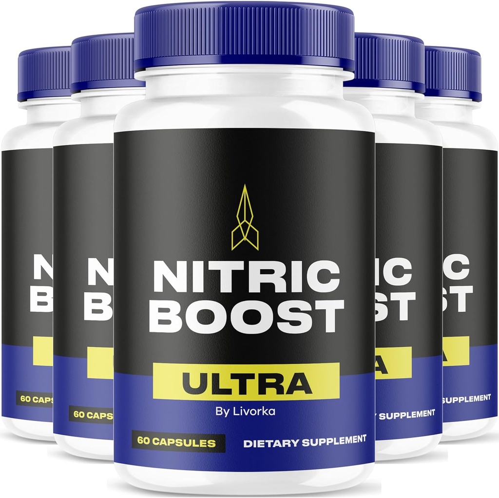 LIVORKA Nitric Boost Ultra Powder Jetzt in Kapseln, Advanced Formula - 300 Count (5 Month Supply) - Pack von 5