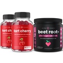 NutraChamps Tart Cherry (2 Pack) & Beet Root Powder | Supporto per muscolo e circolazione completo